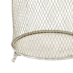 New Metal Bird Cage Cloche Lanterns, Set of 2 Lanterns