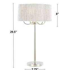 Kirklands Home Table Lamps|Silver Metal Lila Table Lamp