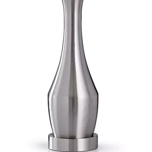 Kirklands Home Table Lamps|Silver Metal Taper Table Lamp White