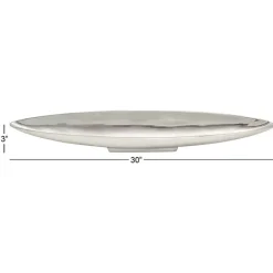 Metallic Canoe Tray Decorative Trays