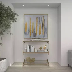 Metallic Canoe Tray Decorative Trays