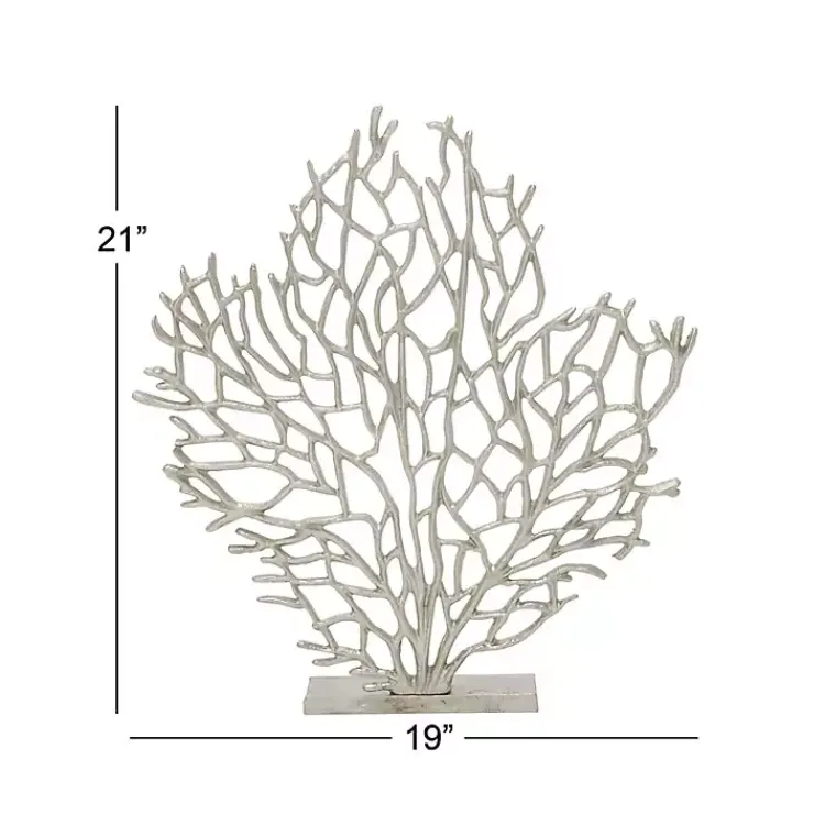 Clearance Metallic Coastal Branch Statue Statues & Figurines