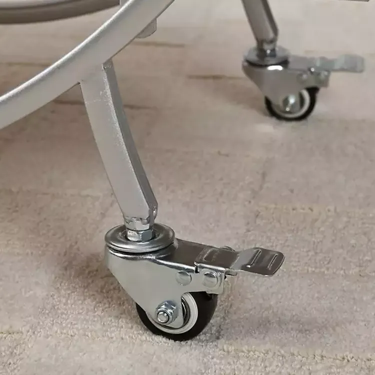 Kirklands Home Kitchen Islands & Bar Carts|Mirrored 2-Tier Odessa Bar Cart Silver