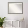 Kirklands Home Decorative Mirrors|Silver Patina Scallop Framed Mirror, 35x45 in.