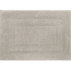 Kirklands Home Bathroom Rugs|Silver Reversible Cotton Bath Mat, 60 in. Gray