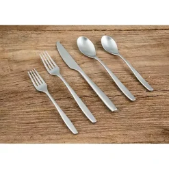 Kirklands Home Flatware & Cutlery|Satin Metal Classic 20-pc. Flatware Set Silver