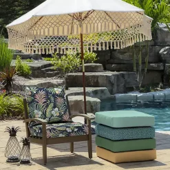 Kirklands Home Outdoor Cushions & Pillows|Simone Tropical 2-pc. Outdoor Deep Seat Cushion