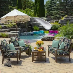 Kirklands Home Outdoor Cushions & Pillows|Simone Tropical 2-pc. Outdoor Deep Seat Cushion