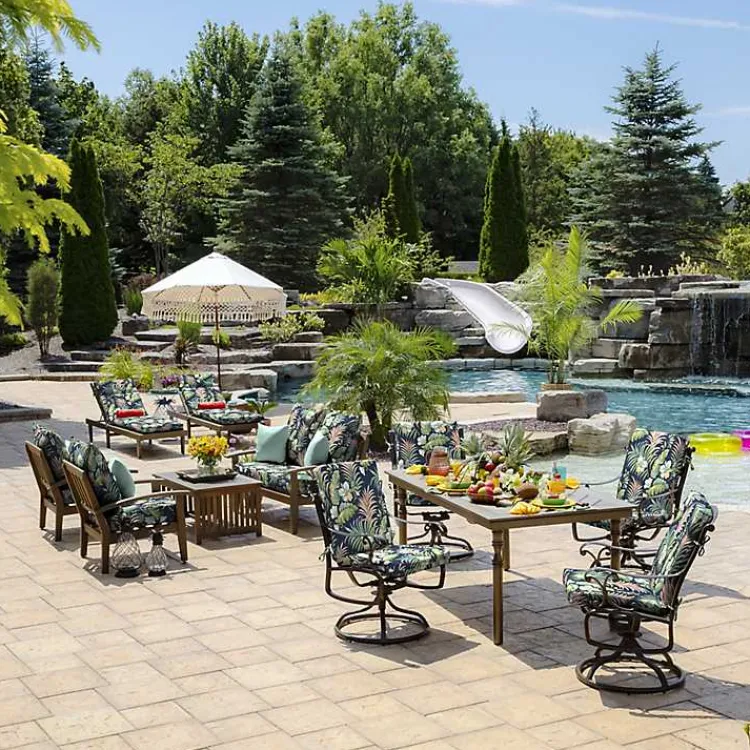 Kirklands Home Outdoor Cushions & Pillows|Simone Tropical 2-pc. Outdoor Deep Seat Cushion