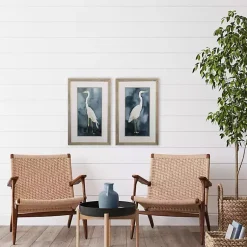 Kirklands Home Framed Art|Simple Egret 2-pc. Framed Wall Art Set
