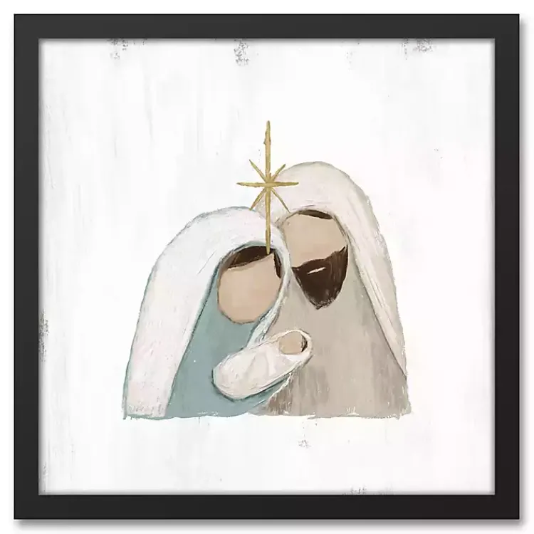 Discount Simple Nativity Christmas Framed Wall Plaque Christmas Art & Wall Decor