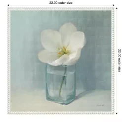 Kirklands Home Canvas Art|Single White Tulip Framed Canvas Art Print