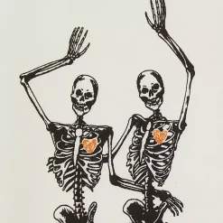 Kirklands Home Kitchen Accessories|Skeletons Printed Assorted Dishtowels, Set of 3