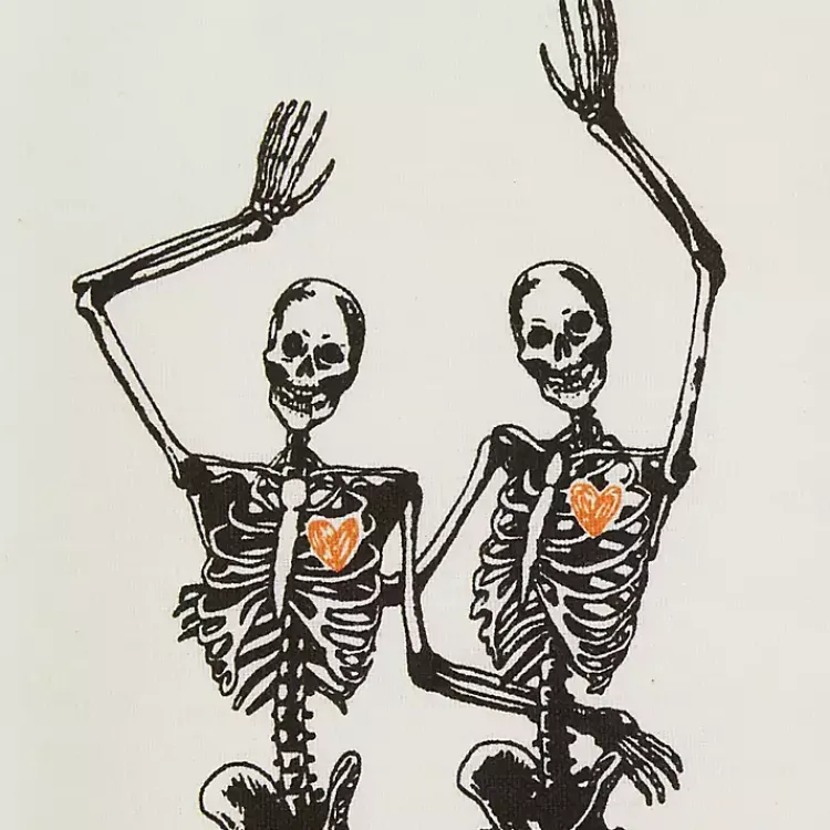 Kirklands Home Kitchen Accessories|Skeletons Printed Assorted Dishtowels, Set of 3