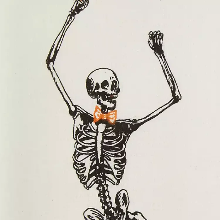 Kirklands Home Kitchen Accessories|Skeletons Printed Assorted Dishtowels, Set of 3