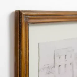 Kirklands Home Framed Art|Sketched City Street Framed Art Print White
