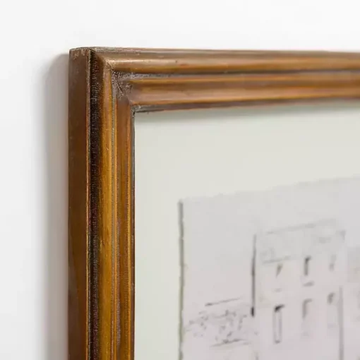 Kirklands Home Framed Art|Sketched City Street Framed Art Print White