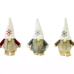 Sale Skiing Gnome Ornaments, Set of 3 Christmas Ornaments