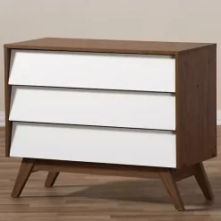 Kirklands Home Dressers & Chests|Slant Midcentury Two-Tone Chest