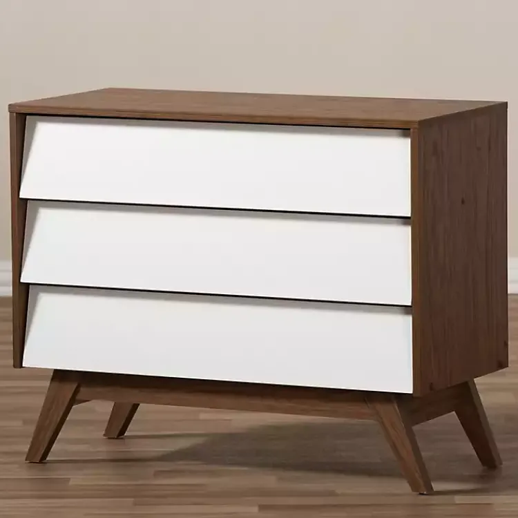 Kirklands Home Dressers & Chests|Slant Midcentury Two-Tone Chest