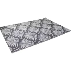 Kirklands Home Outdoor Rugs|Slate Fan Leaf Outdoor Area Rug, 4x6