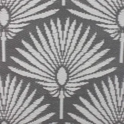 Kirklands Home Outdoor Rugs|Slate Fan Leaf Outdoor Area Rug, 4x6