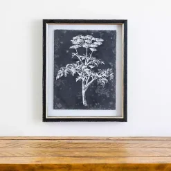 Kirklands Home Framed Art|Slate Floral II Framed Art Print Blue
