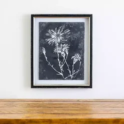 Kirklands Home Framed Art|Slate Floral III Framed Art Print Blue
