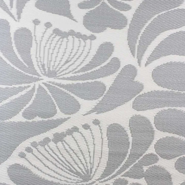 Kirklands Home Outdoor Rugs|Slate Floral Outdoor Area Rug, 4x6