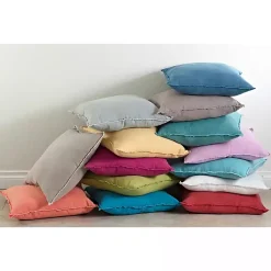 Slate Fringed Edge Pillow Pillows
