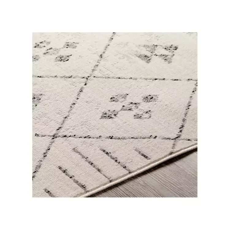 Kirklands Home Area Rugs|Slate Gray Diamond Print Area Rug, 5x7