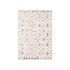 Kirklands Home Area Rugs|Slate Gray Diamond Print Area Rug, 7x10