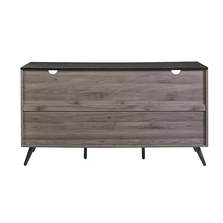 Kirklands Home Cabinets & Sideboards|Slate Slatted 4-Drawer Cabinet Gray