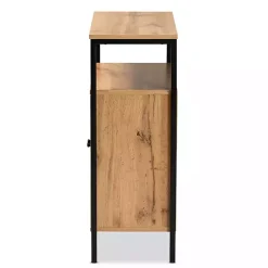 Kirklands Home Entryway Furniture|Slatted Oak Wood Cabinet