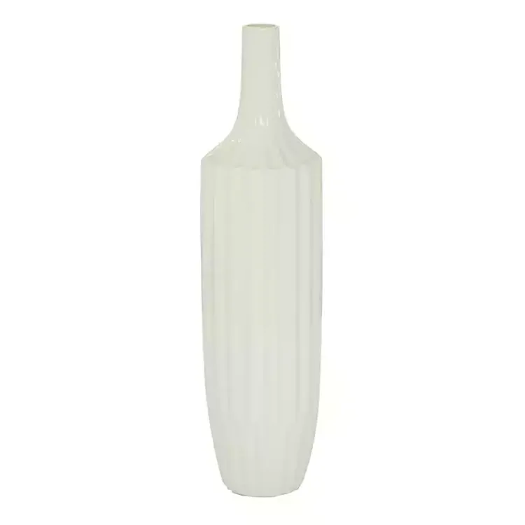 Online Slender Curtain Ribbed Vase, 19 in. Vases