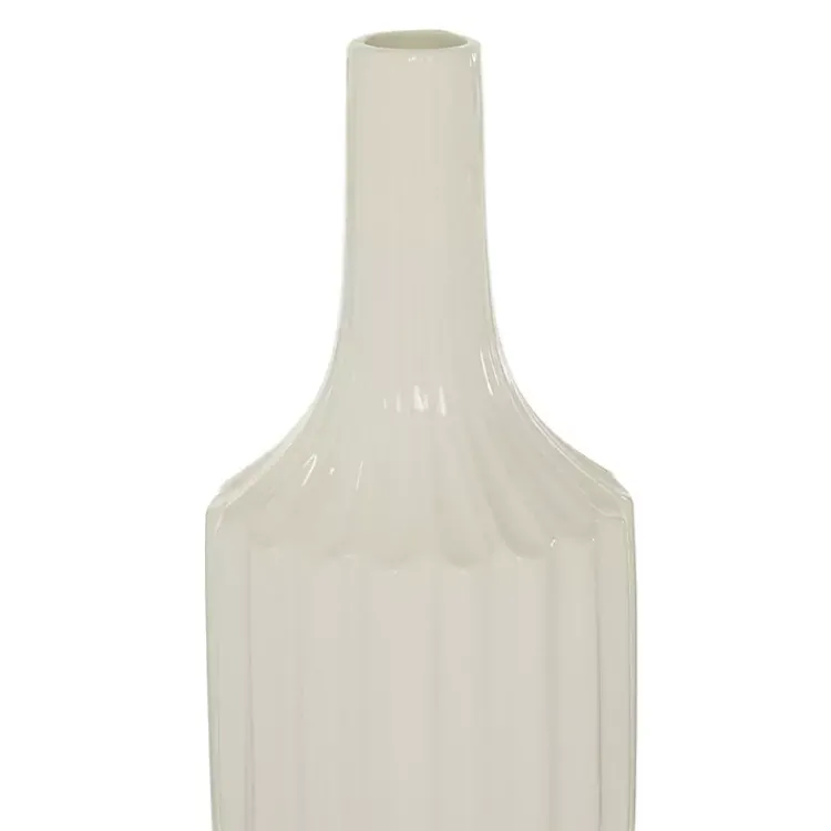 Online Slender Curtain Ribbed Vase, 19 in. Vases