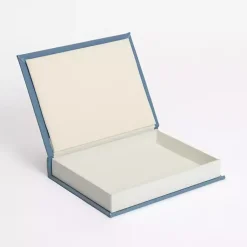 New Small Light Linen Book Box Baskets & Boxes