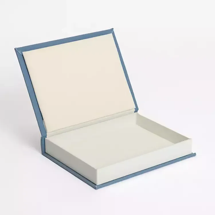 New Small Light Linen Book Box Baskets & Boxes
