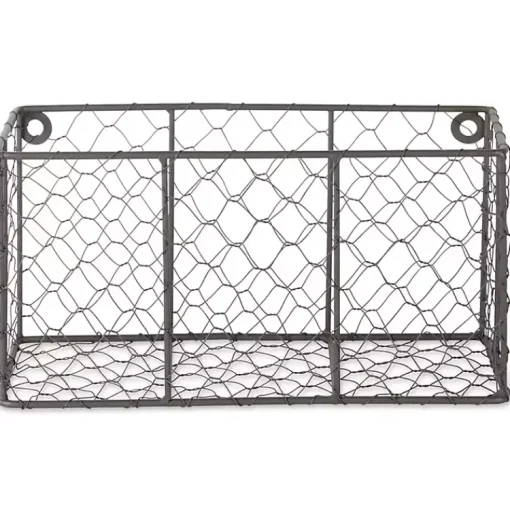 Kirklands Home Wall Storage|Small Wall Hanging Chicken Wire Baskets, Set of 2