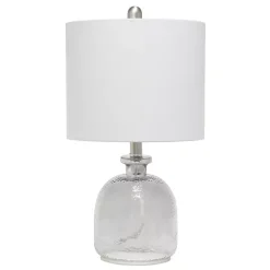 Kirklands Home Table Lamps|Smokey Hammered Glass Shade Table Lamp Gray