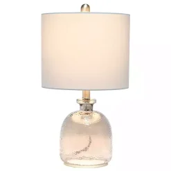 Kirklands Home Table Lamps|Smokey Hammered Glass Shade Table Lamp Gray