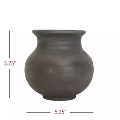 Discount Smoky Terracotta Vase, 5 in. Vases