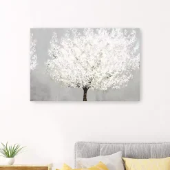 Kirklands Home Canvas Art|Snow Kissed Blossoms Giclee Canvas Art Print