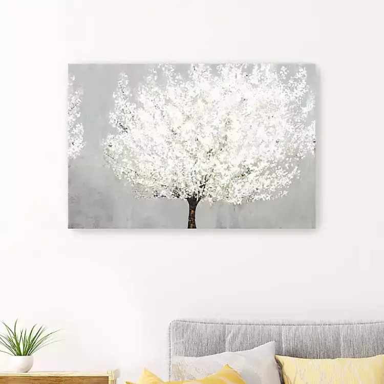 Kirklands Home Canvas Art|Snow Kissed Blossoms Giclee Canvas Art Print