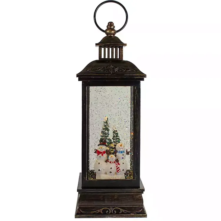 Clearance Snowman Family Christmas LED Glitter Snow Globe Christmas Decorations