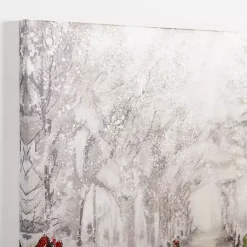 Snowy Drive Canvas Art Print Christmas Art & Wall Decor