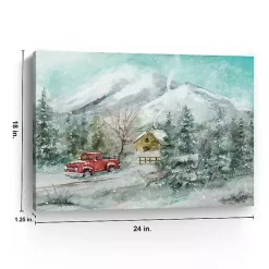 New Snowy Landscape Canvas Art Print Christmas Art & Wall Decor
