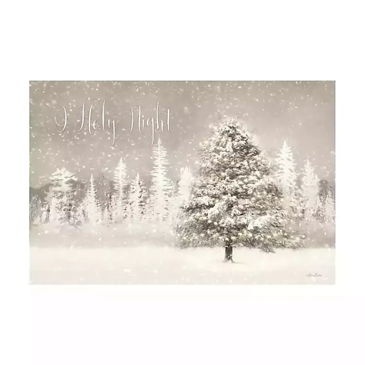 Best Snowy O Holy Night Canvas Art Print Christmas Art & Wall Decor