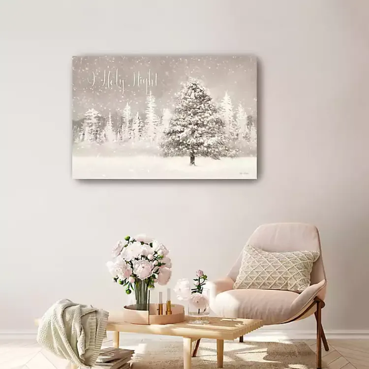 Best Snowy O Holy Night Canvas Art Print Christmas Art & Wall Decor
