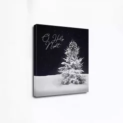 Best Snowy Tree O Holy Night Canvas Art Print Christmas Art & Wall Decor
